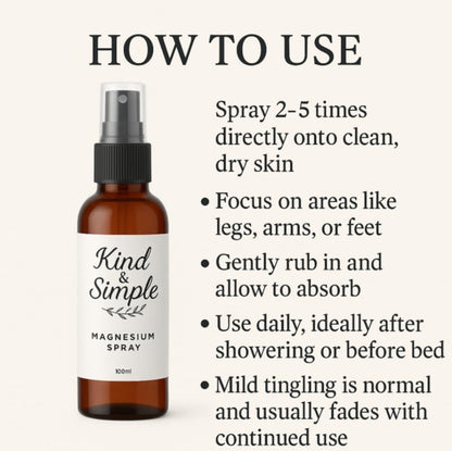 Natural Magnesium Spray – 100ml
