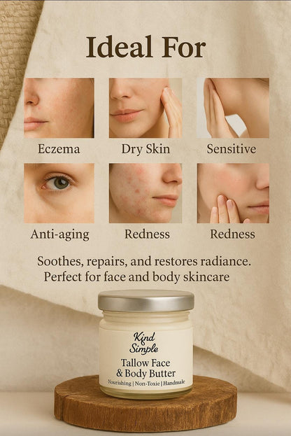 Whipped Tallow Face & Body Butter - 60g